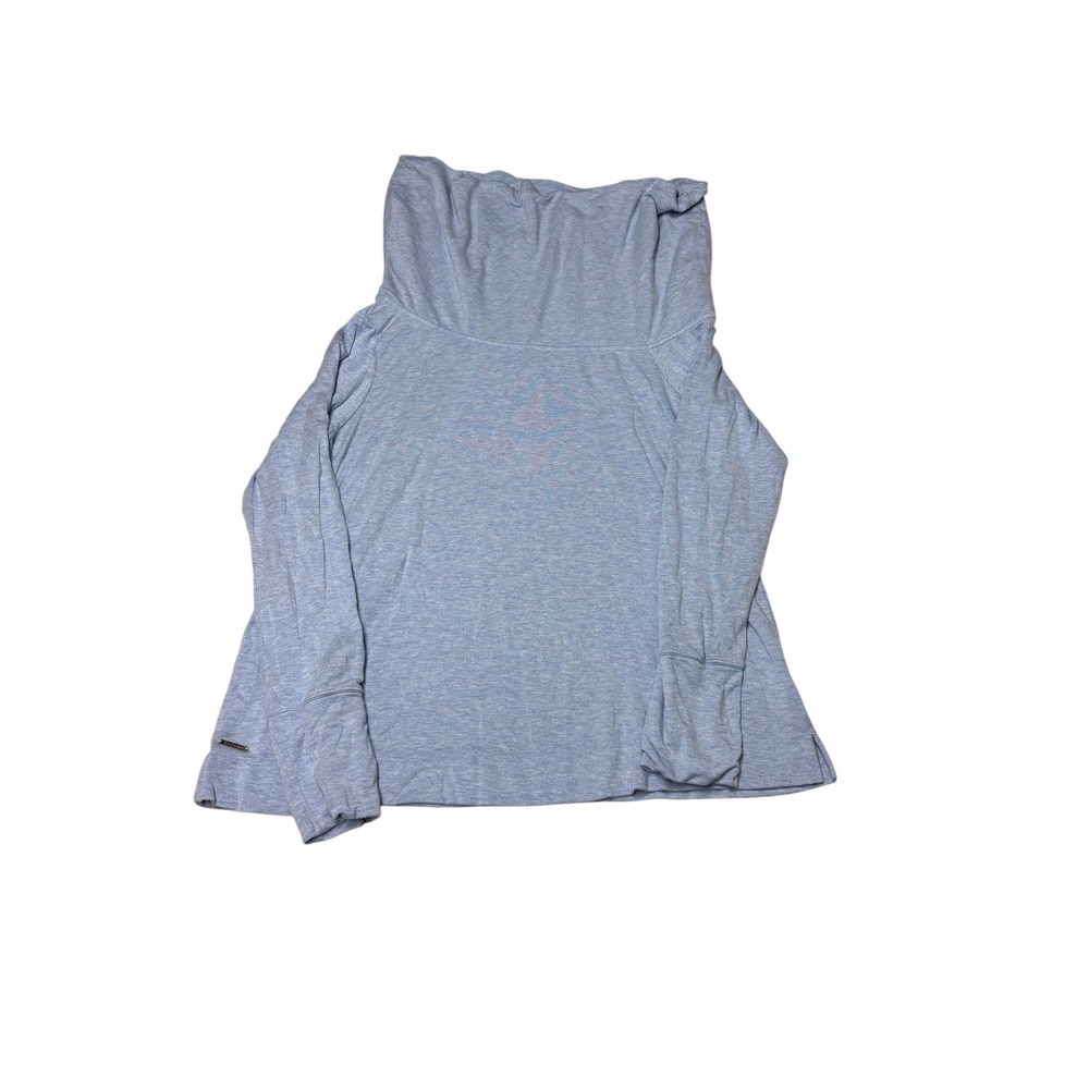 Lilly Pulitzer Finn Cowl Neck Pullover Light Blue Heathered Womens XL 28247‎